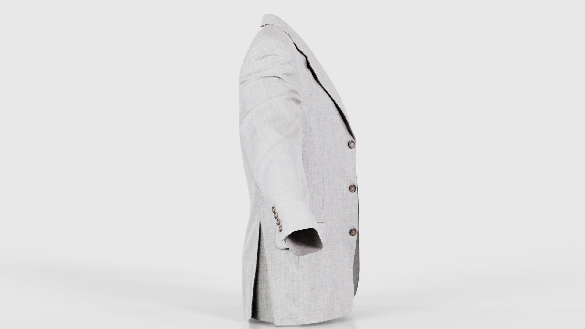 Suit B Vest Open Low-poly 3D model_18