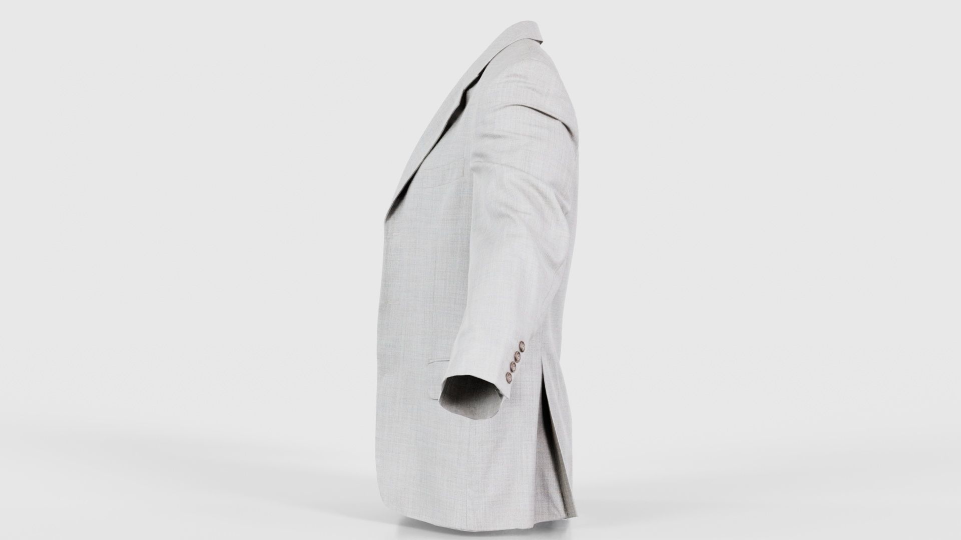 Suit B Vest Open Low-poly 3D model_24