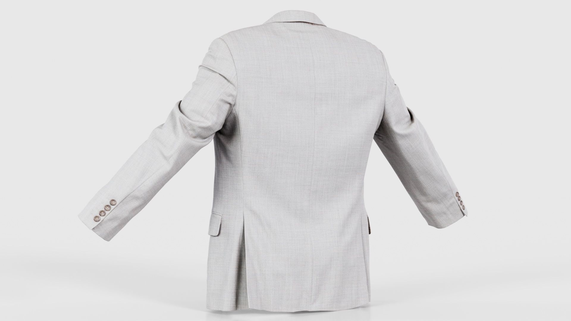 Suit B Vest Open Low-poly 3D model_22