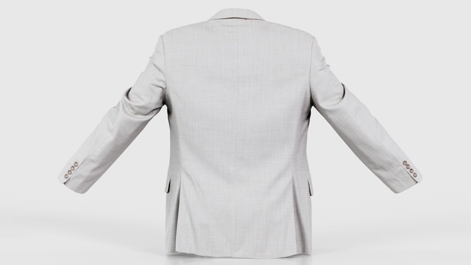Suit B Vest Open Low-poly 3D model_21