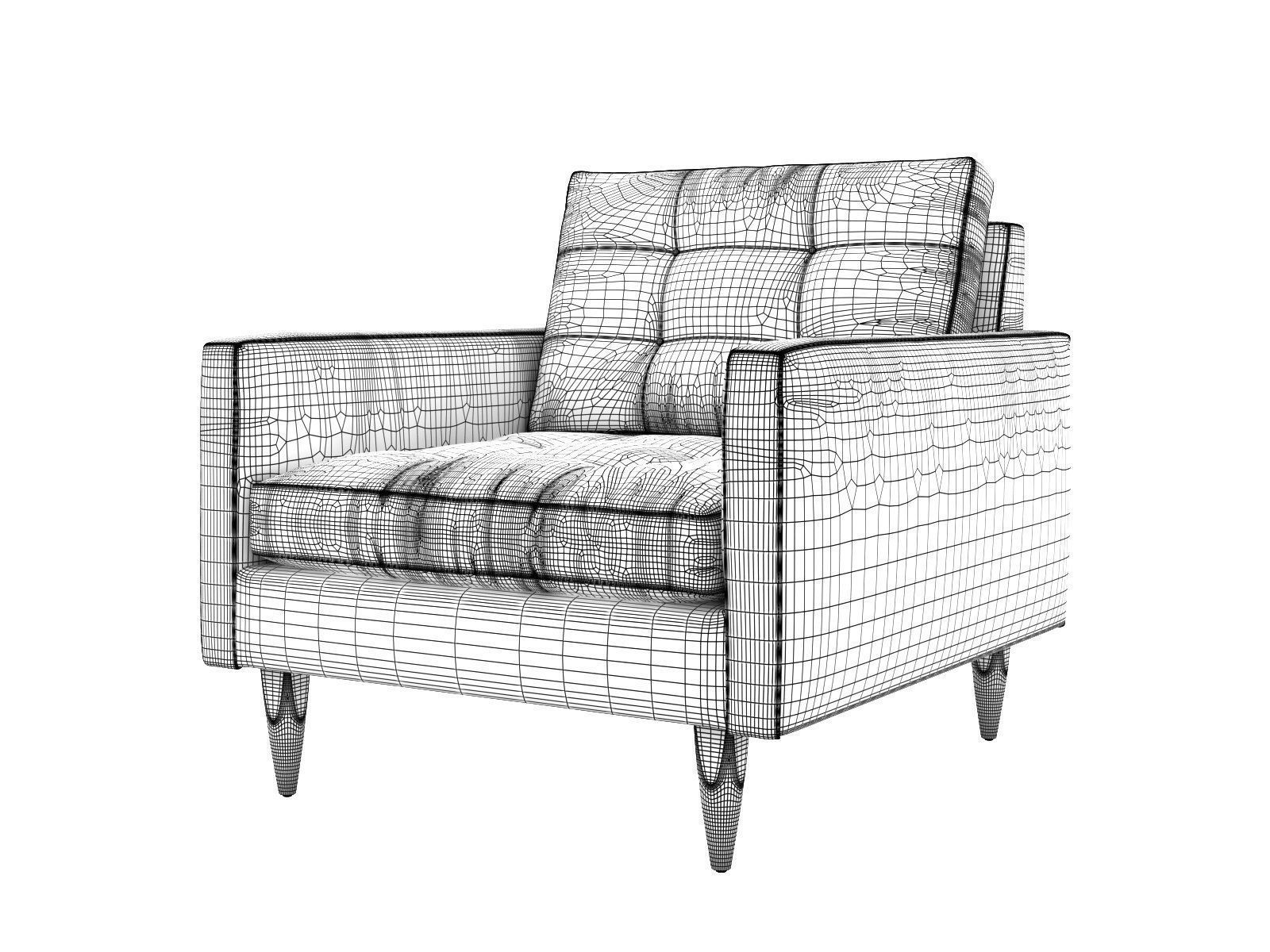 Petrie Chair 3D model_4