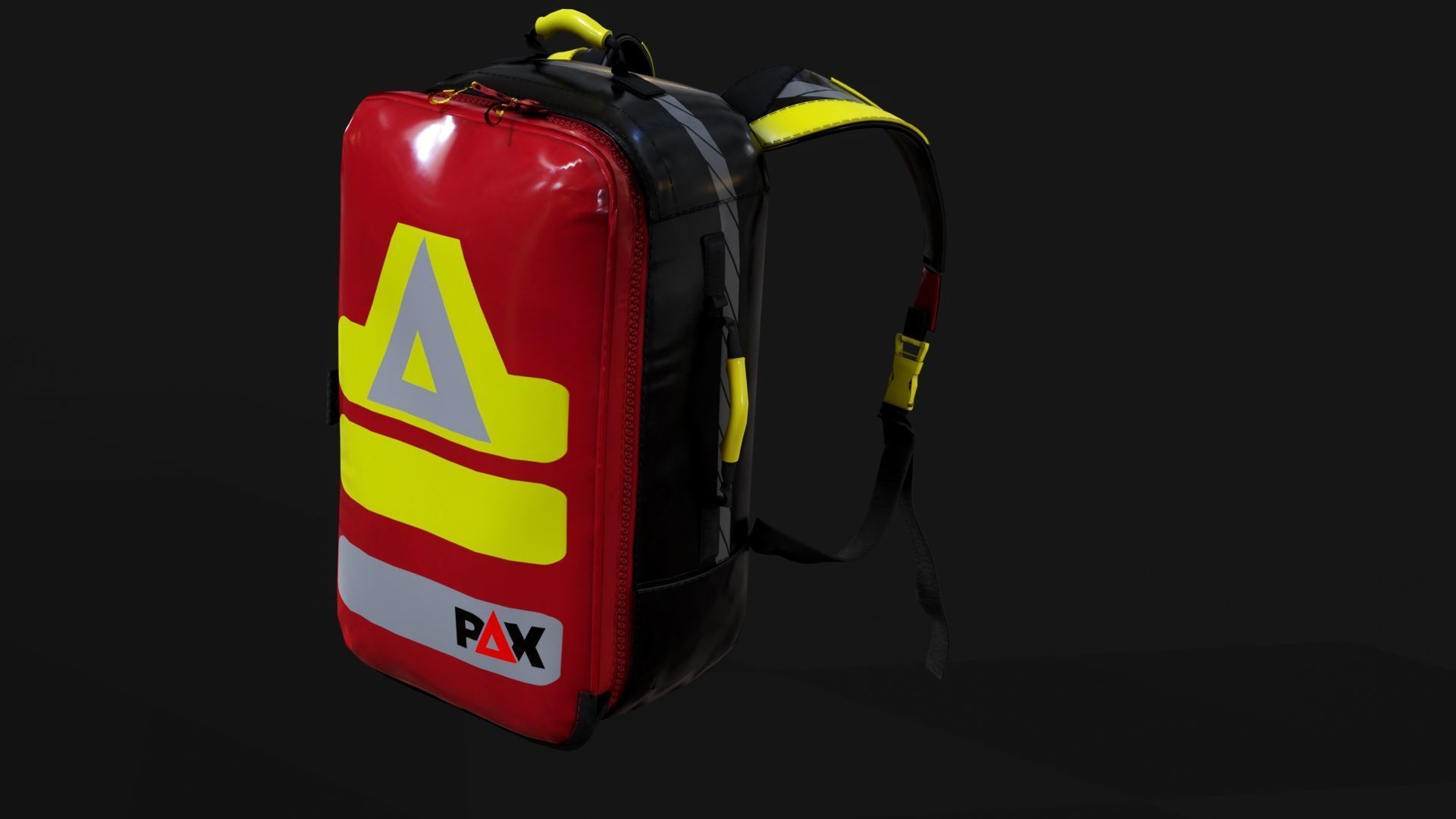 PAX SEG Rucksack Klein Compact Emergency Backpack Low-poly 3D model_2