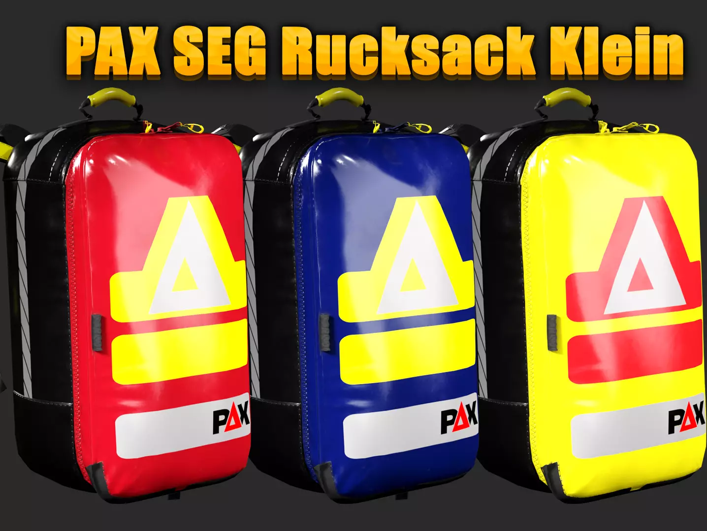 PAX SEG Rucksack Klein Compact Emergency Backpack Low-poly 3D model_0