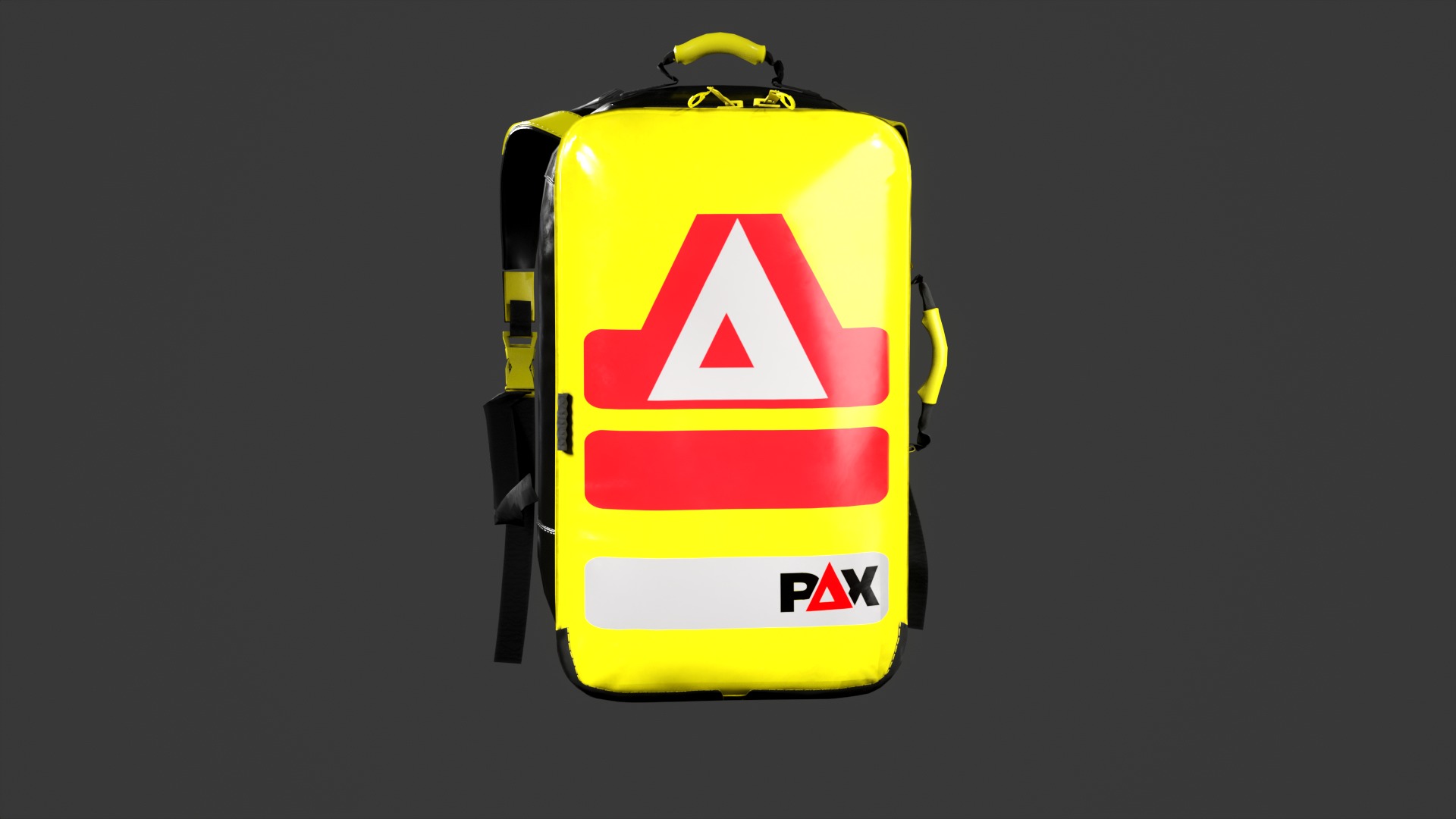 PAX SEG Rucksack Klein Compact Emergency Backpack Low-poly 3D model_5