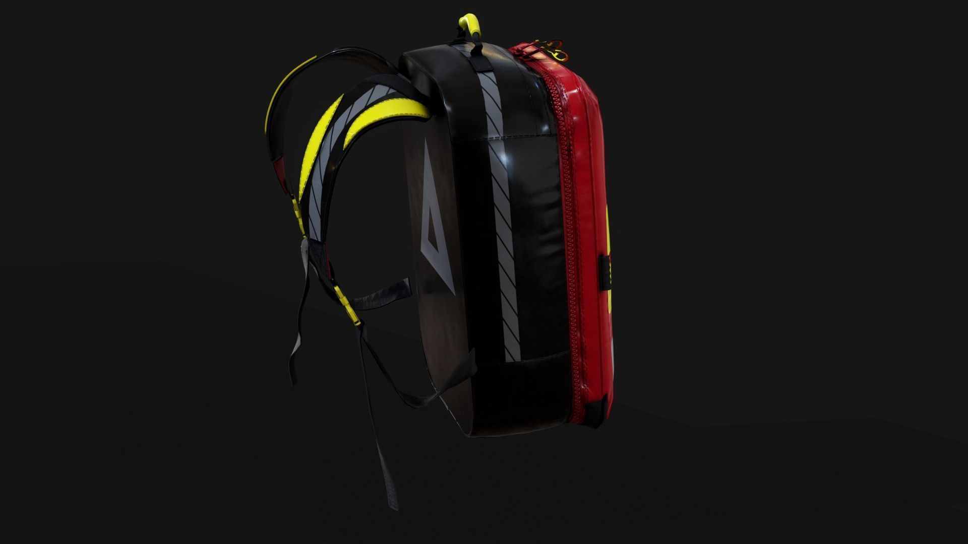 PAX SEG Rucksack Klein Compact Emergency Backpack Low-poly 3D model_3