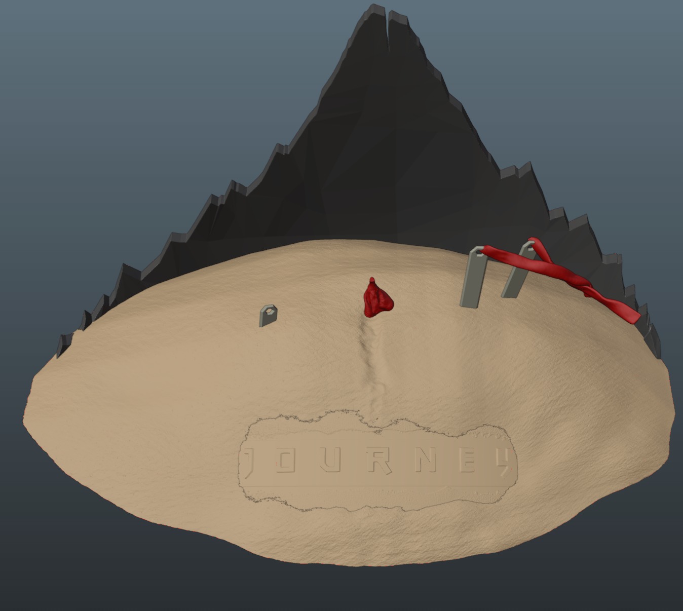 Journey Diorama 3D print model_2