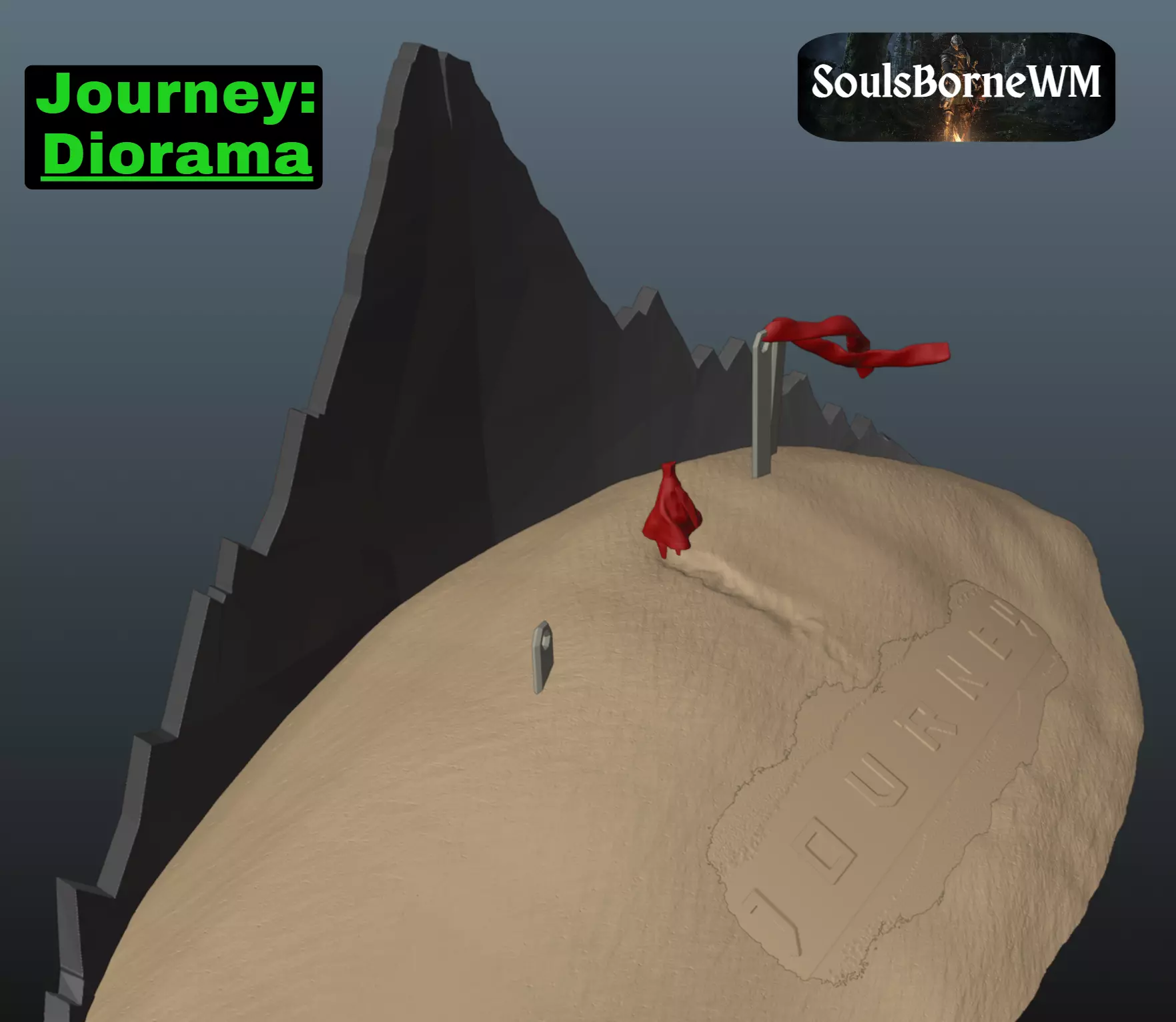 Journey Diorama 3D print model_0