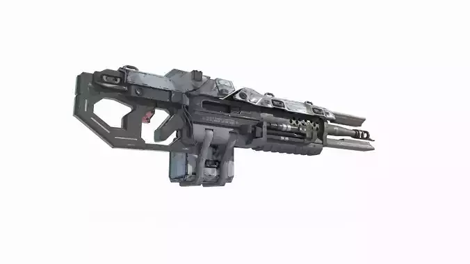 Science fiction weapon heavy machine gun