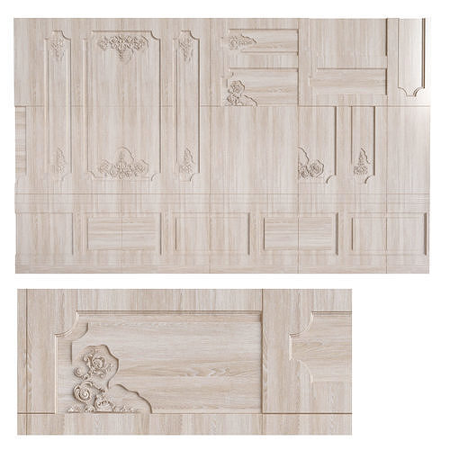 wall panel Emmemobili KL Boiserie 3D model