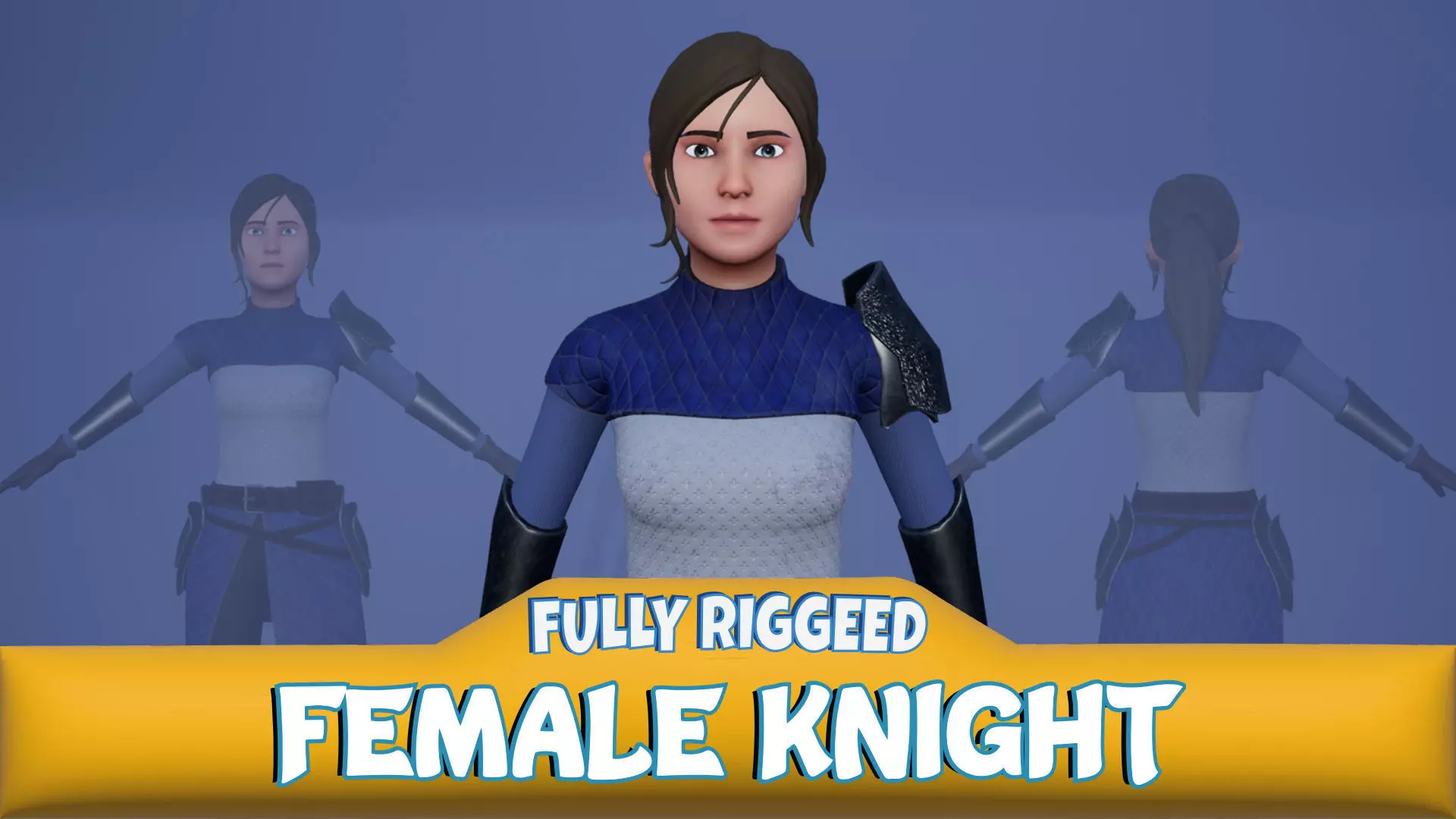 Medieval Knightness 3D model_0