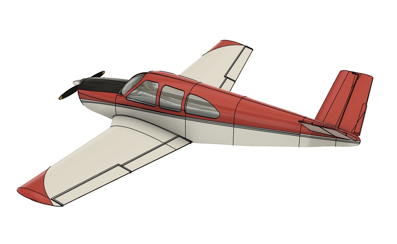 Beechcraft BONANZA scale model - 3D printing files 3D print model_4