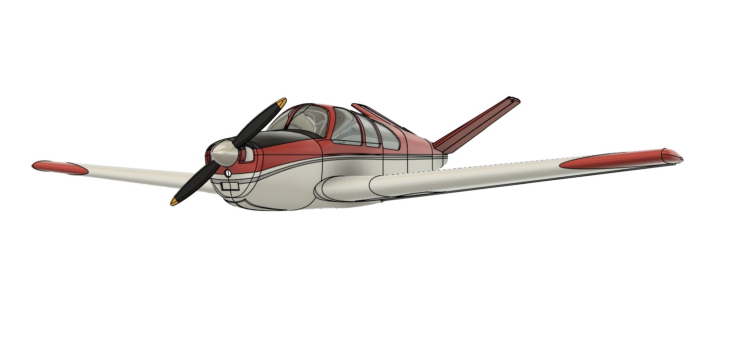 Beechcraft BONANZA scale model - 3D printing files 3D print model_5