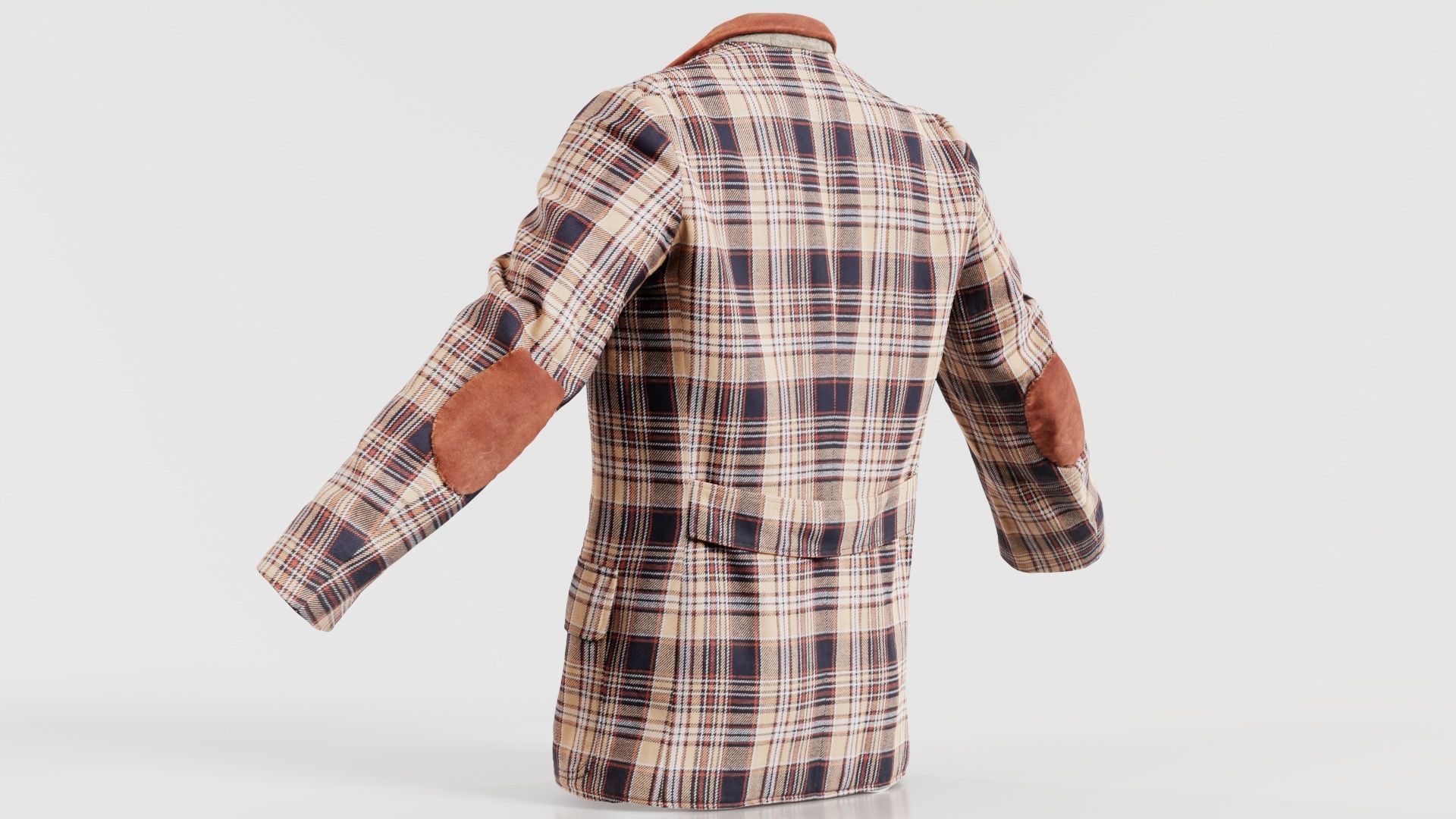 Suit G Vest Low-poly 3D model_1