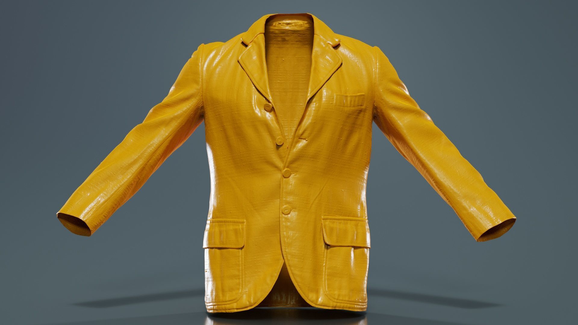 Suit G Vest Low-poly 3D model_12