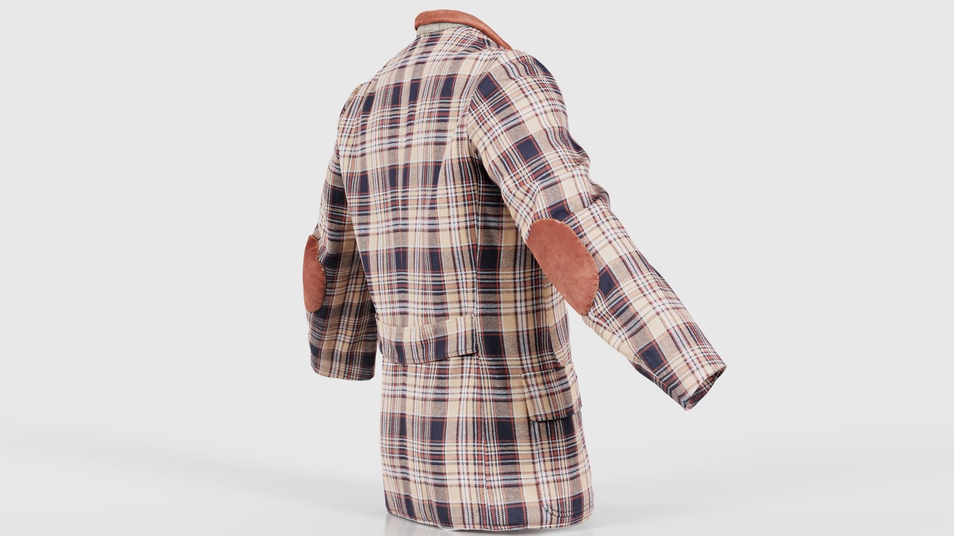 Suit G Vest Low-poly 3D model_19