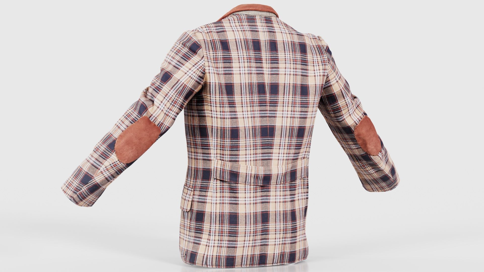 Suit G Vest Low-poly 3D model_22