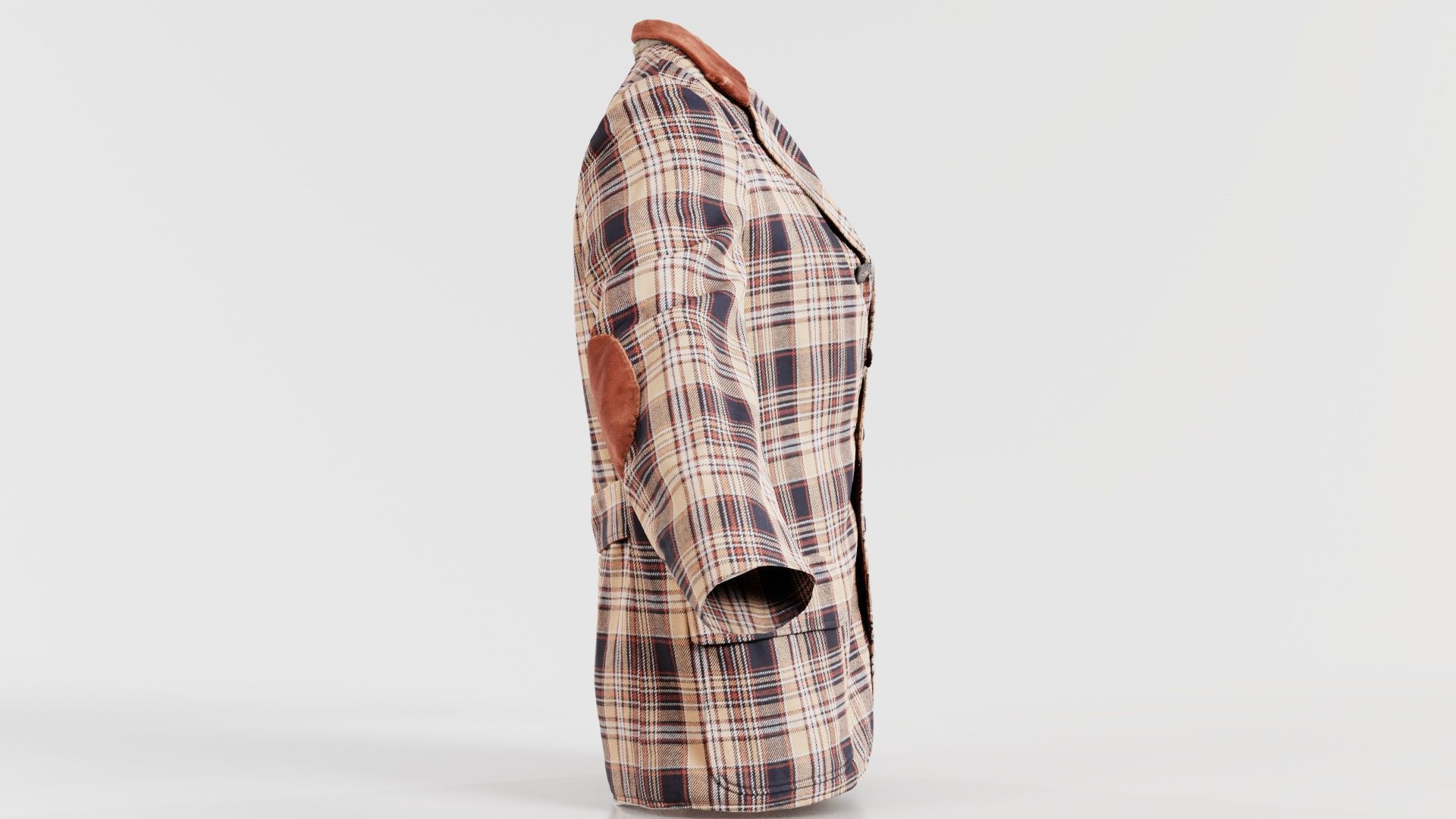 Suit G Vest Low-poly 3D model_7