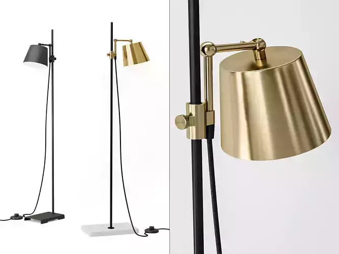 Lab Floor Lamp 3D model