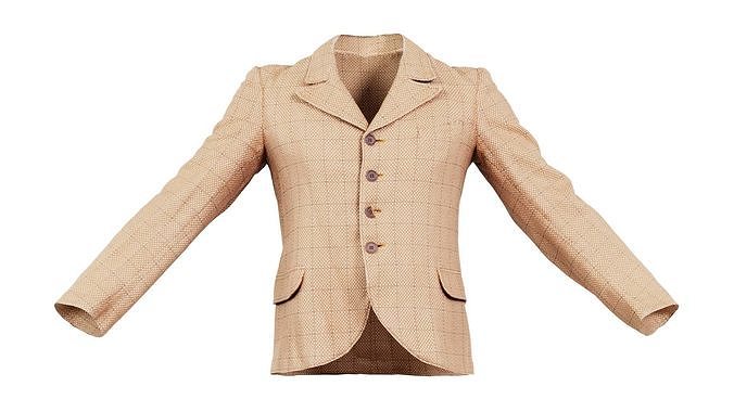 Suit H Vest Low-poly 3D model