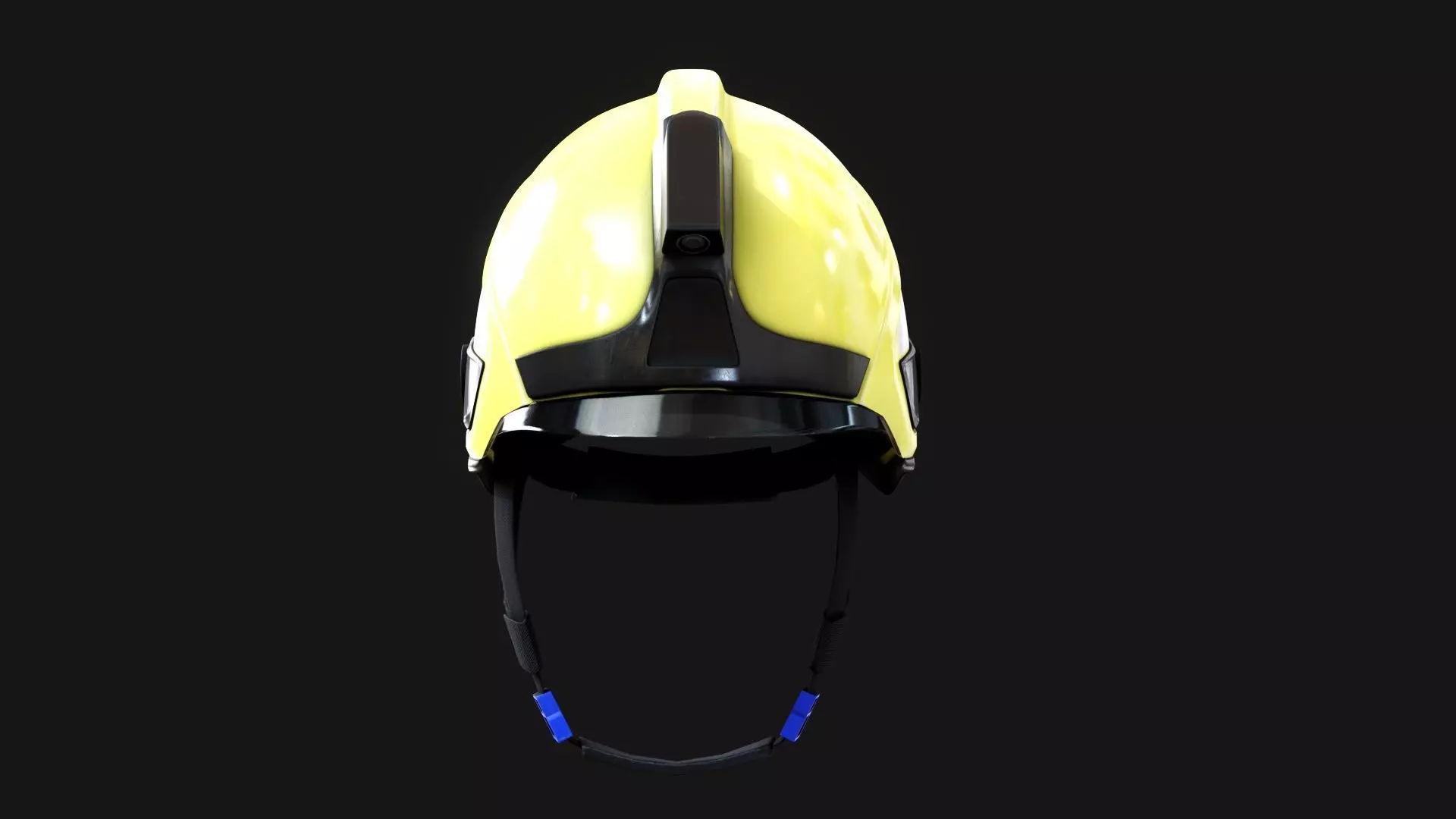 Firefighting Helmet of Drager HPS SafeGuard emergency Low-poly 3D model_0