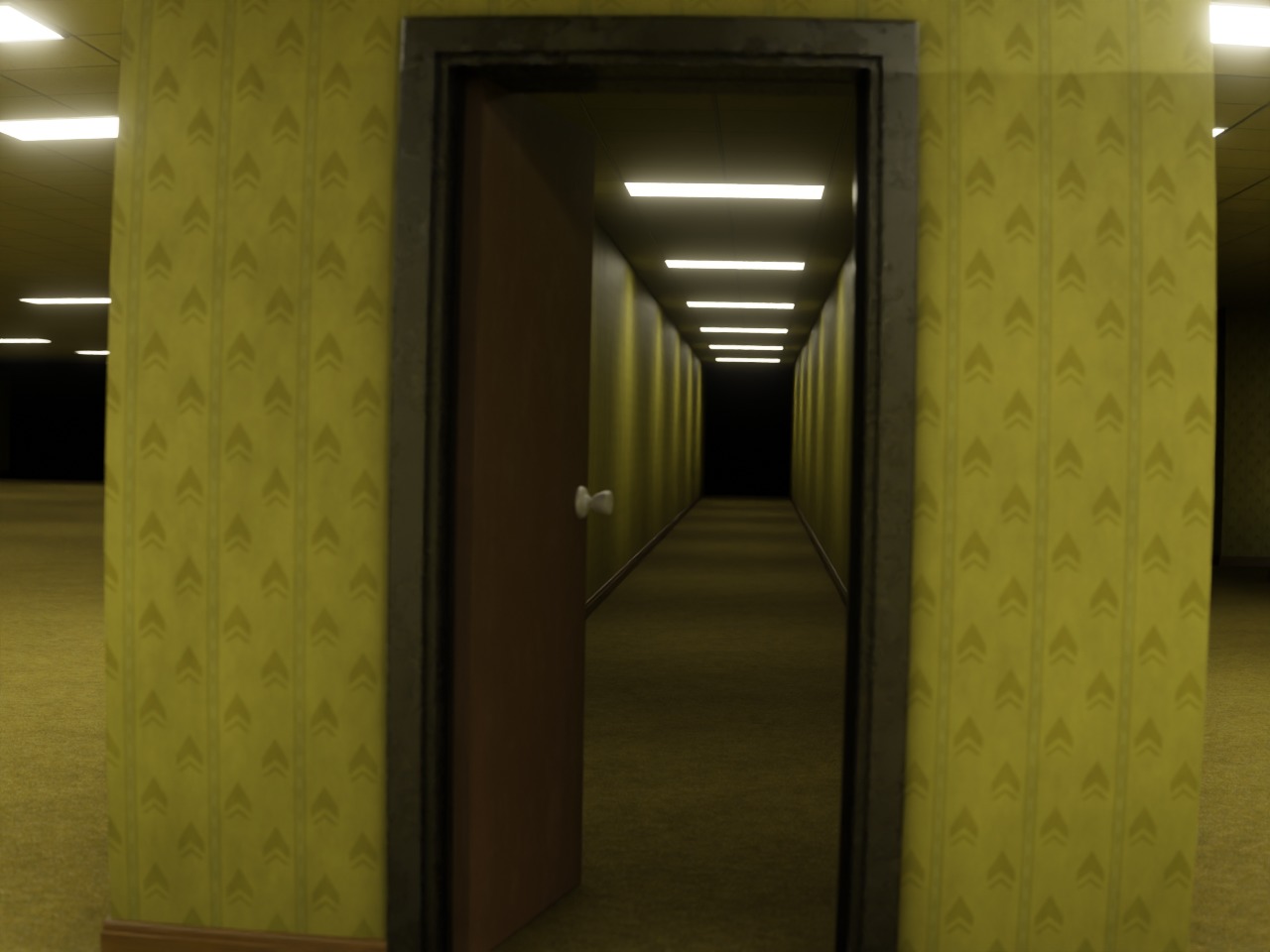 The Backrooms 3D model_7