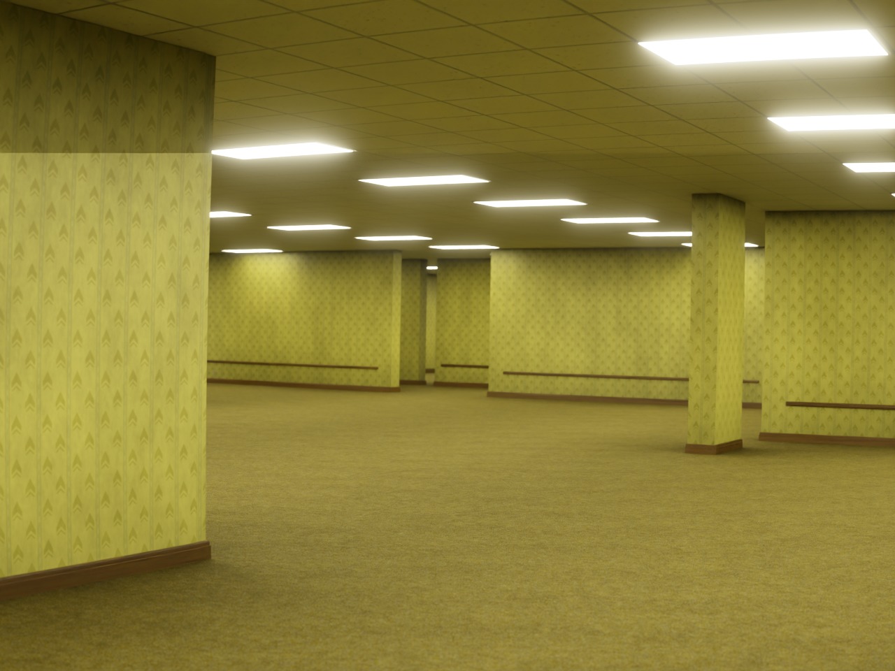 The Backrooms 3D model_13