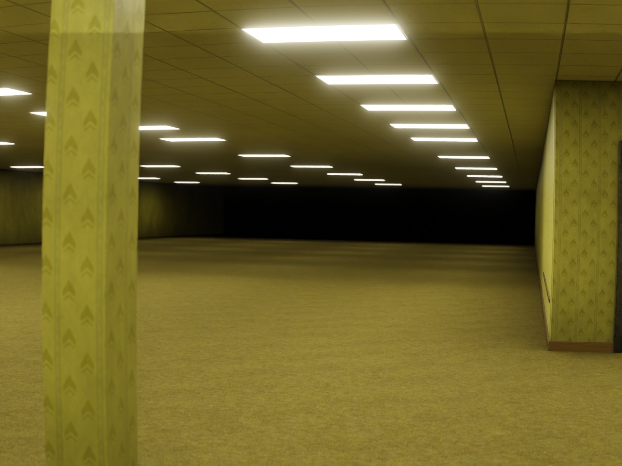 The Backrooms 3D model_8