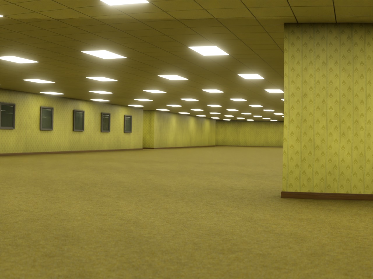 The Backrooms 3D model_14