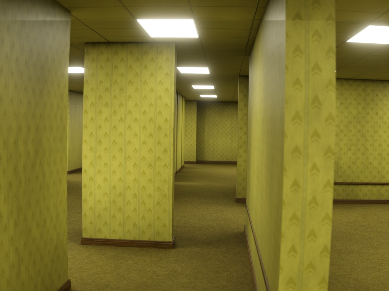 The Backrooms 3D model_21