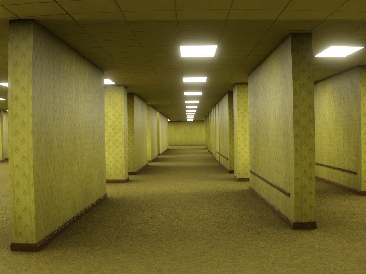 The Backrooms 3D model_4