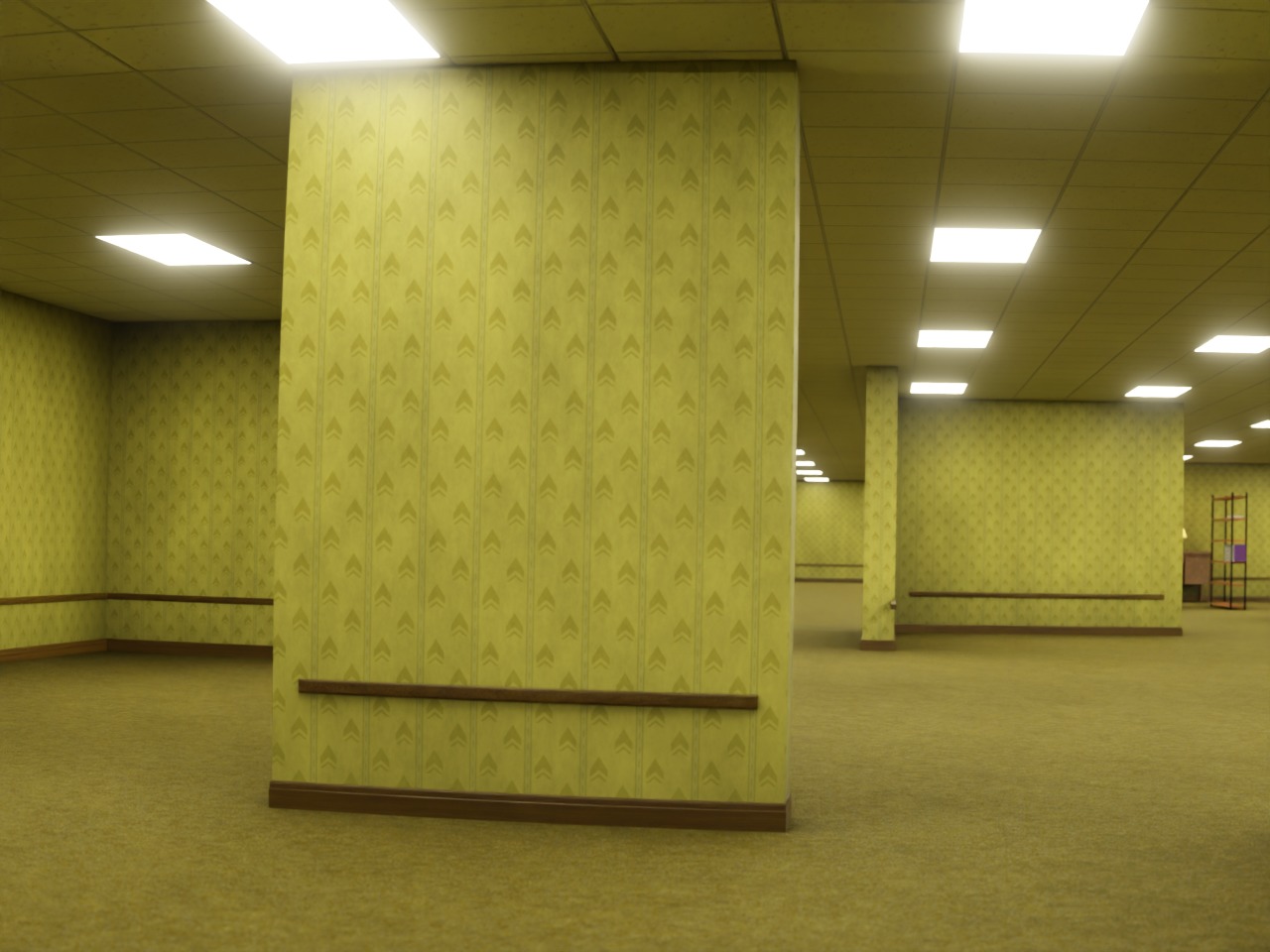 The Backrooms 3D model_9