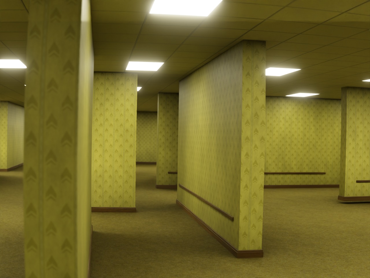 The Backrooms 3D model_18