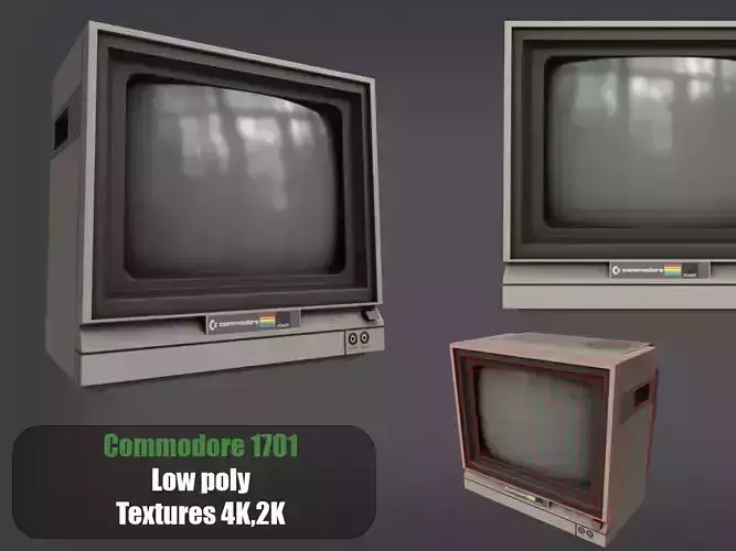 Commodore 1701 computer Monitor