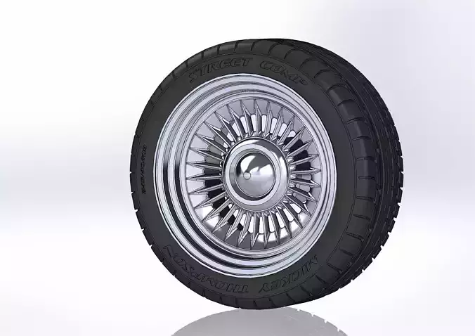 Custom wheels American Racing VF555 Conti 18inch for scale model