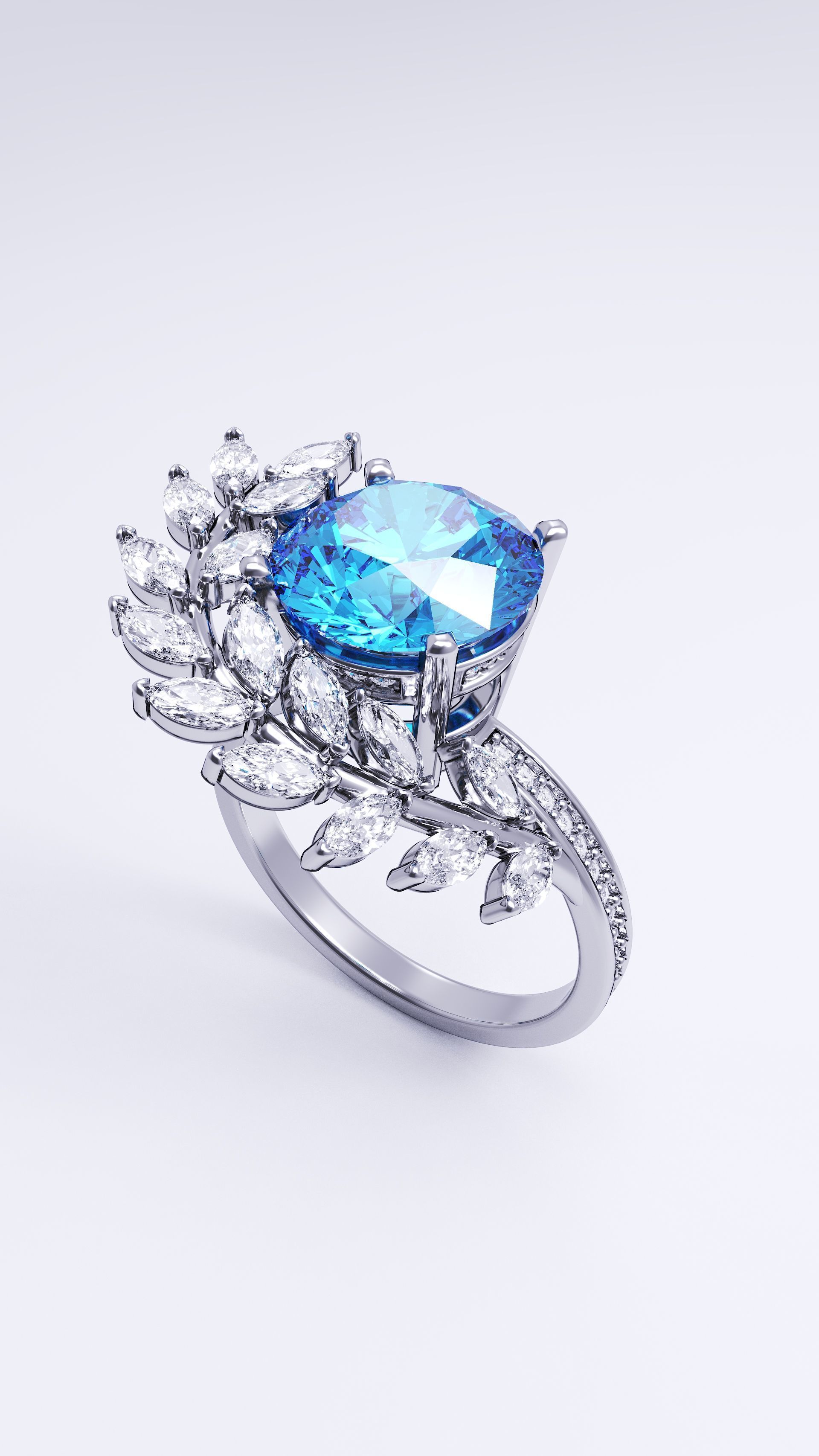 Vine ring 3D print model_1