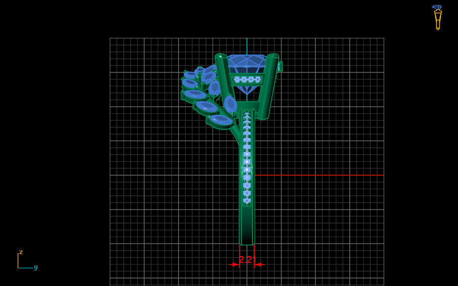 Vine ring 3D print model_4