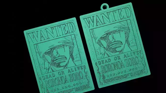 Wanted poster Roronoa Zoro - One piece