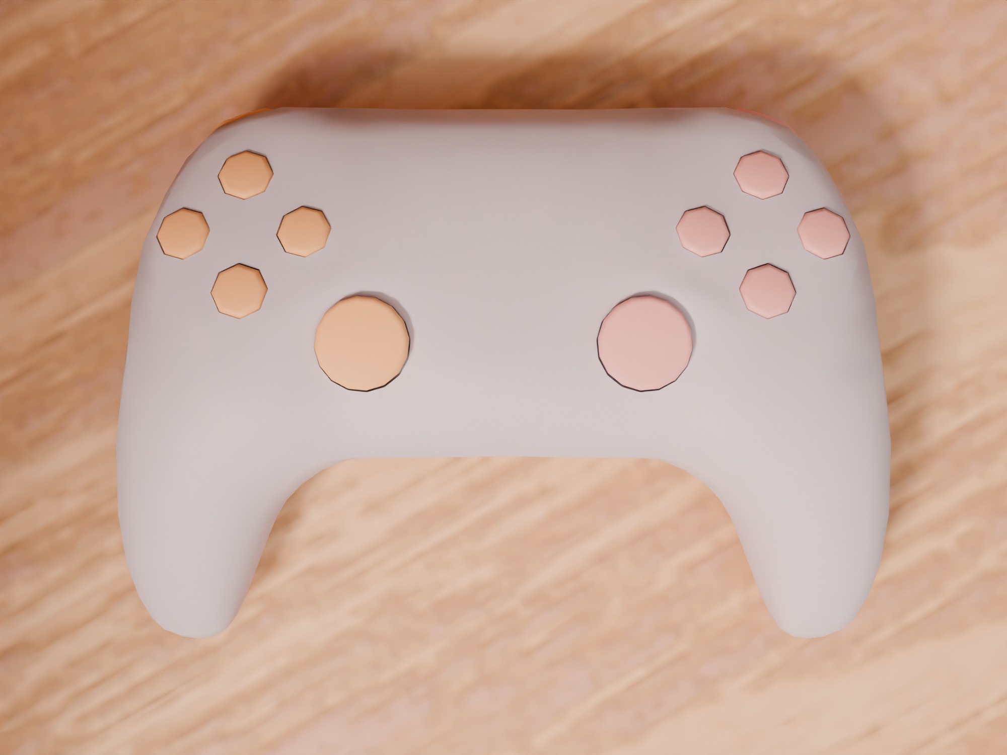 Living room Low-poly 3D model_12