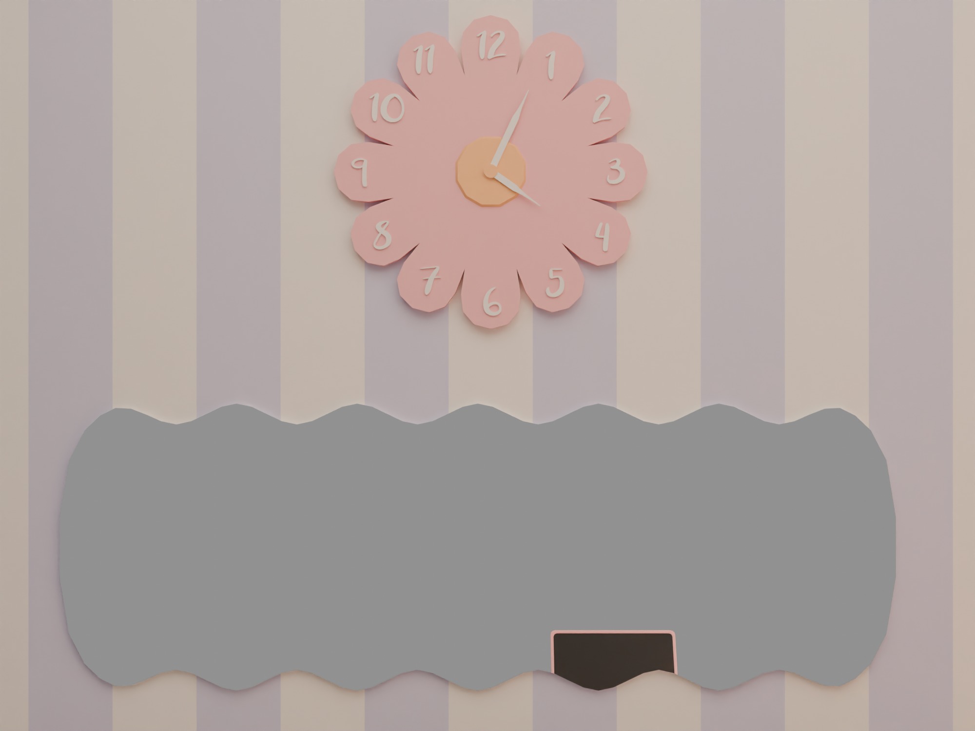 Living room Low-poly 3D model_6