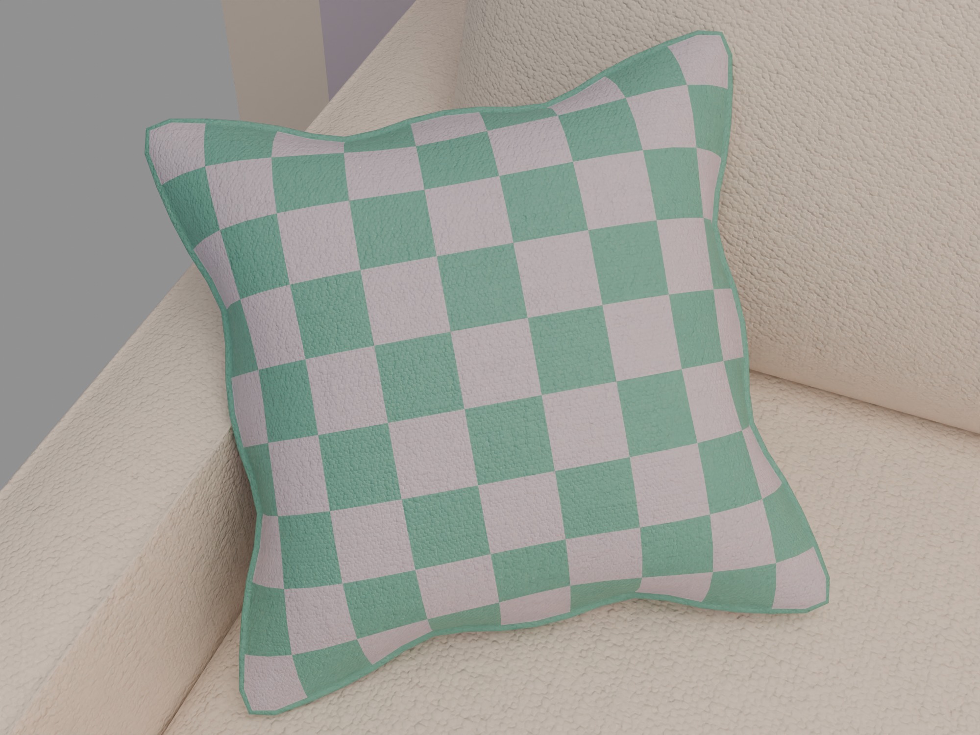 Living room Low-poly 3D model_5