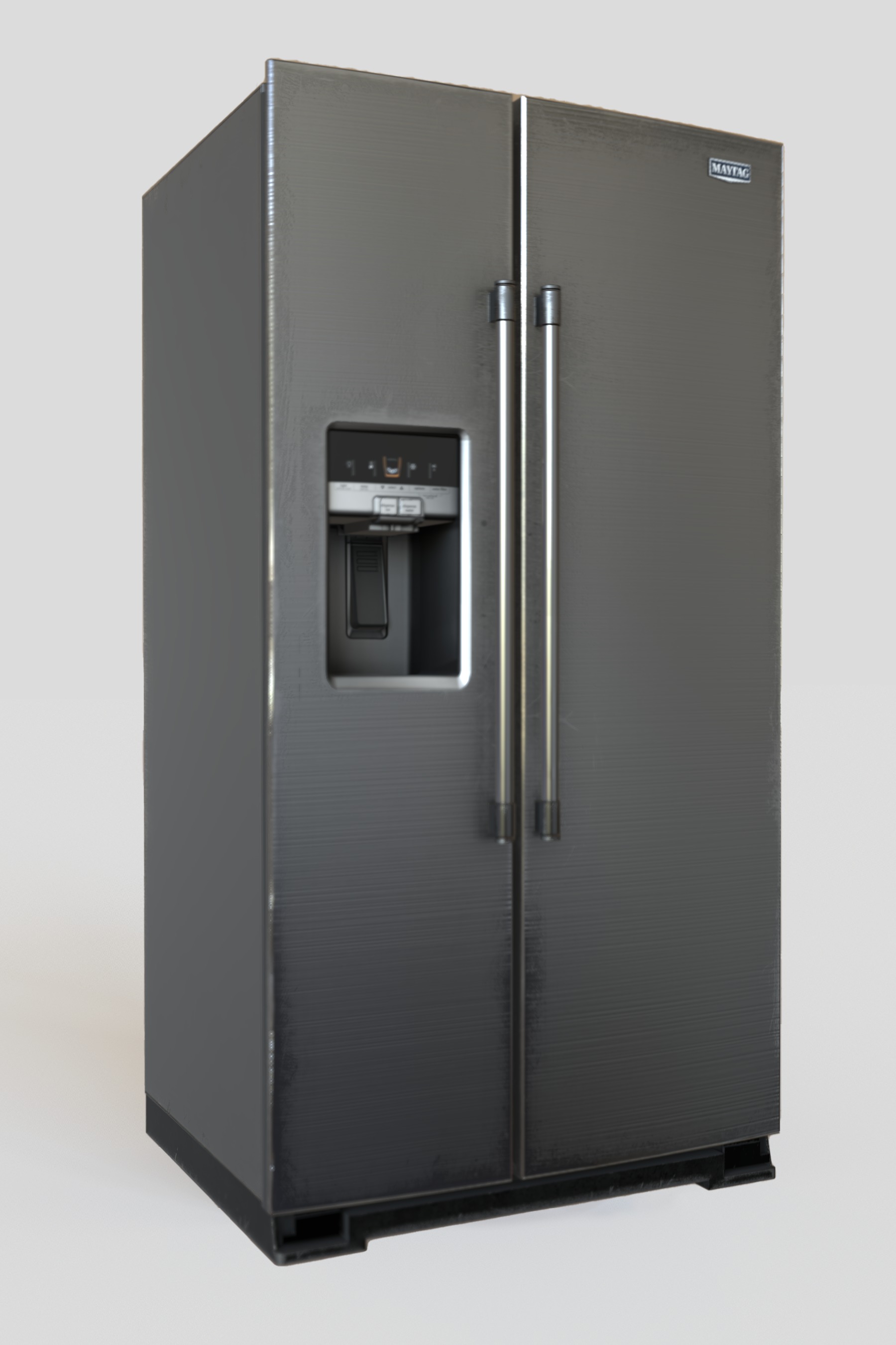 Refrigerator Low-poly 3D model_1
