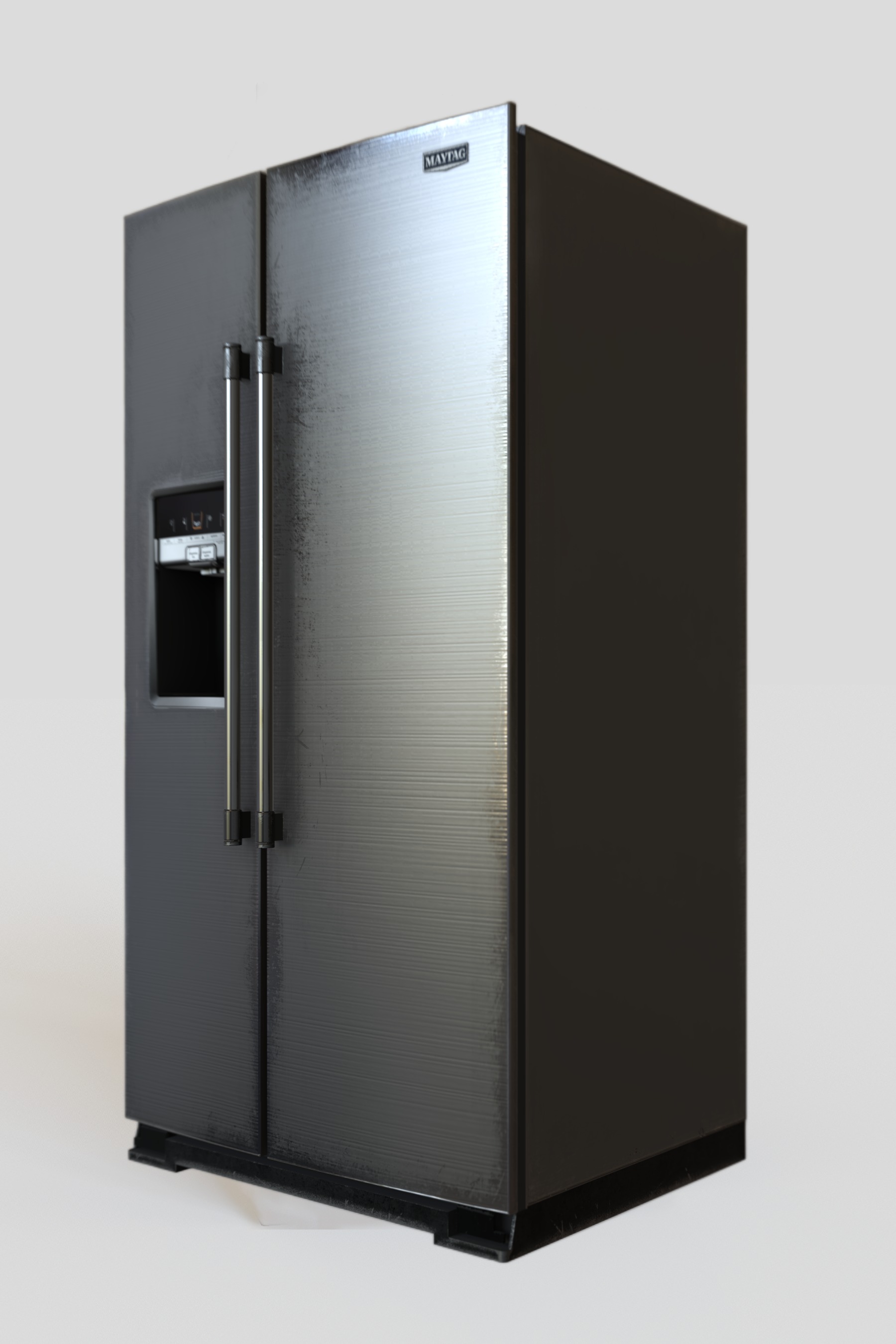 Refrigerator Low-poly 3D model_2