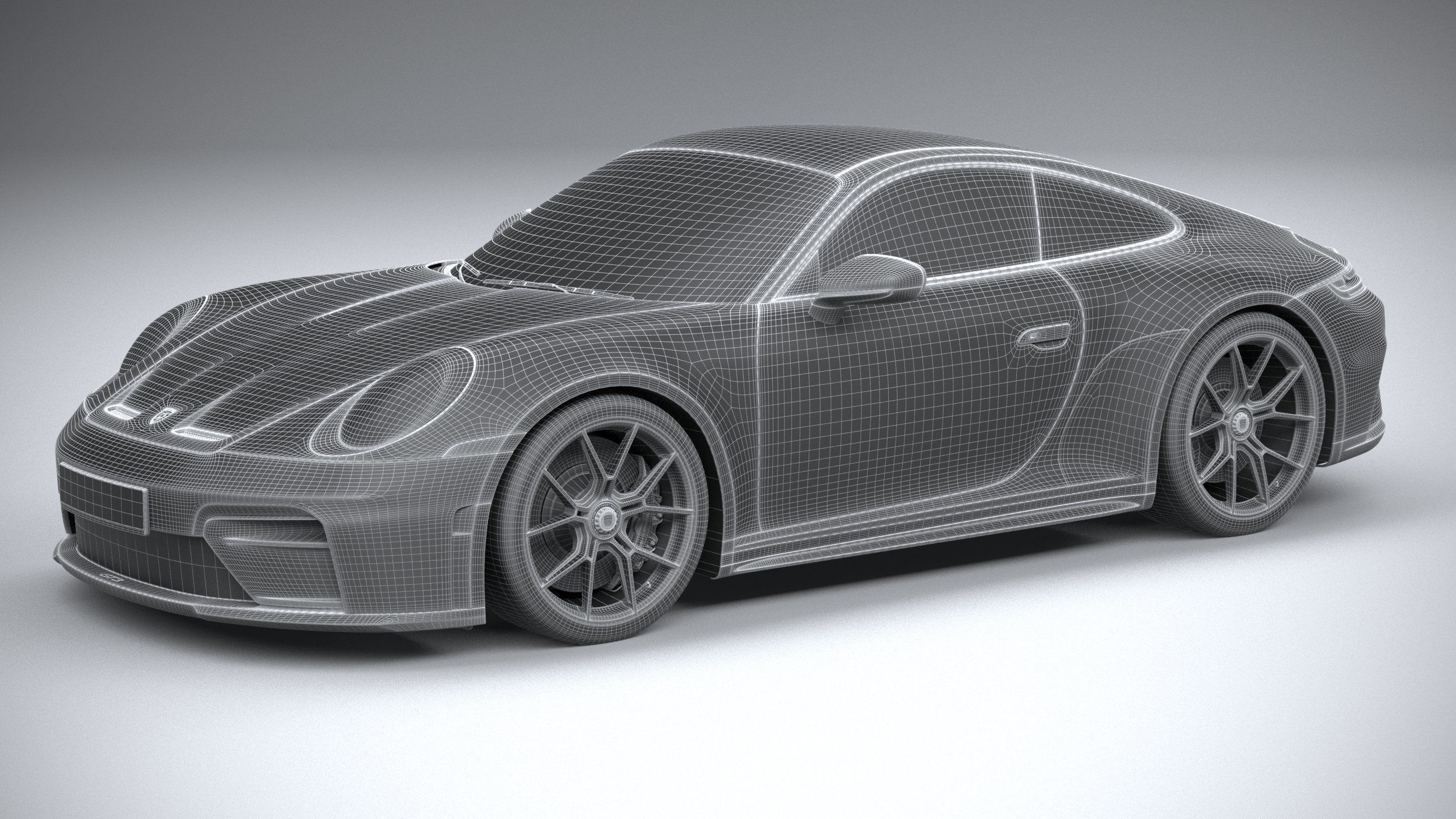 Porsche 911 GT3 Touring 2025 3D model_34