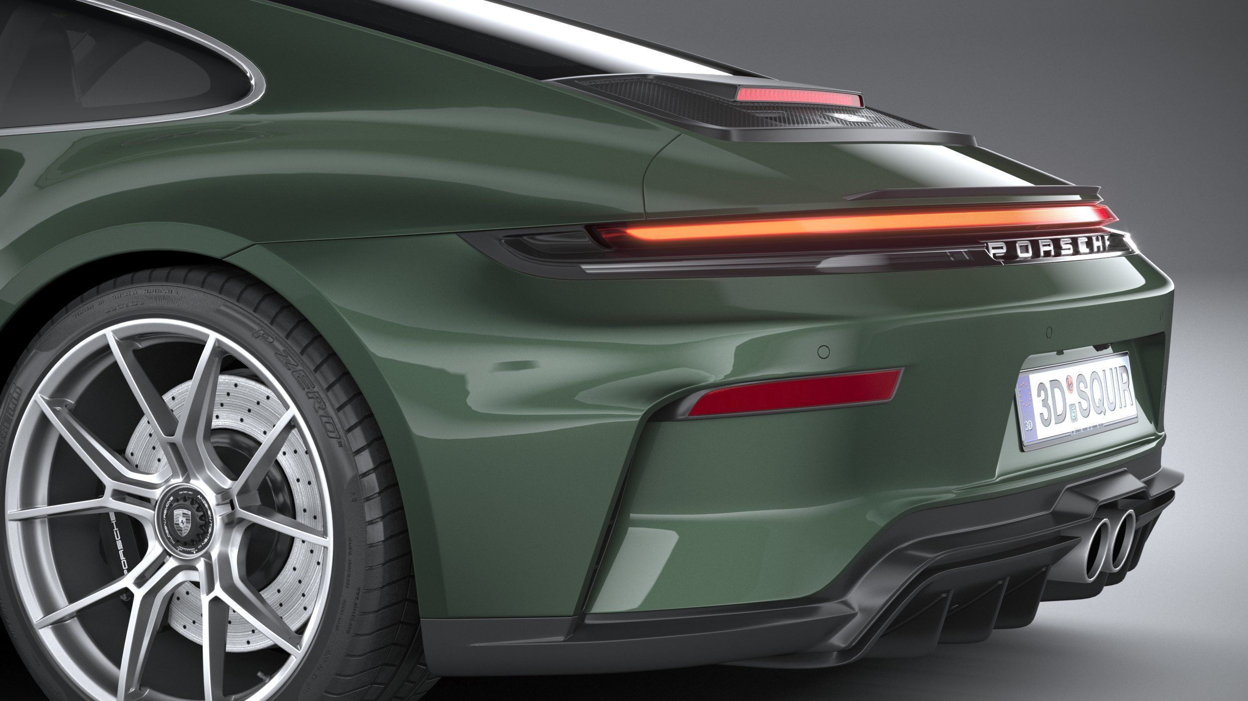 Porsche 911 GT3 Touring 2025 3D model_6