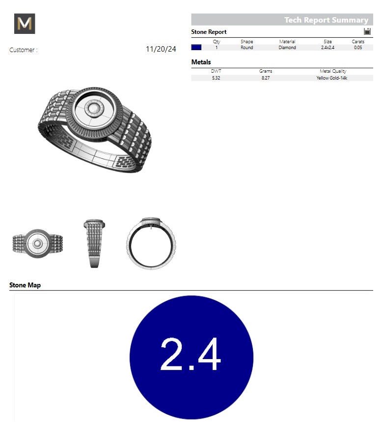 Onyx Ring With Diamond 3D print model_10