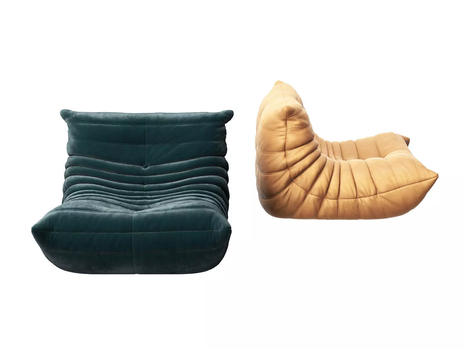 Togo Fireside Chair 3D model_0