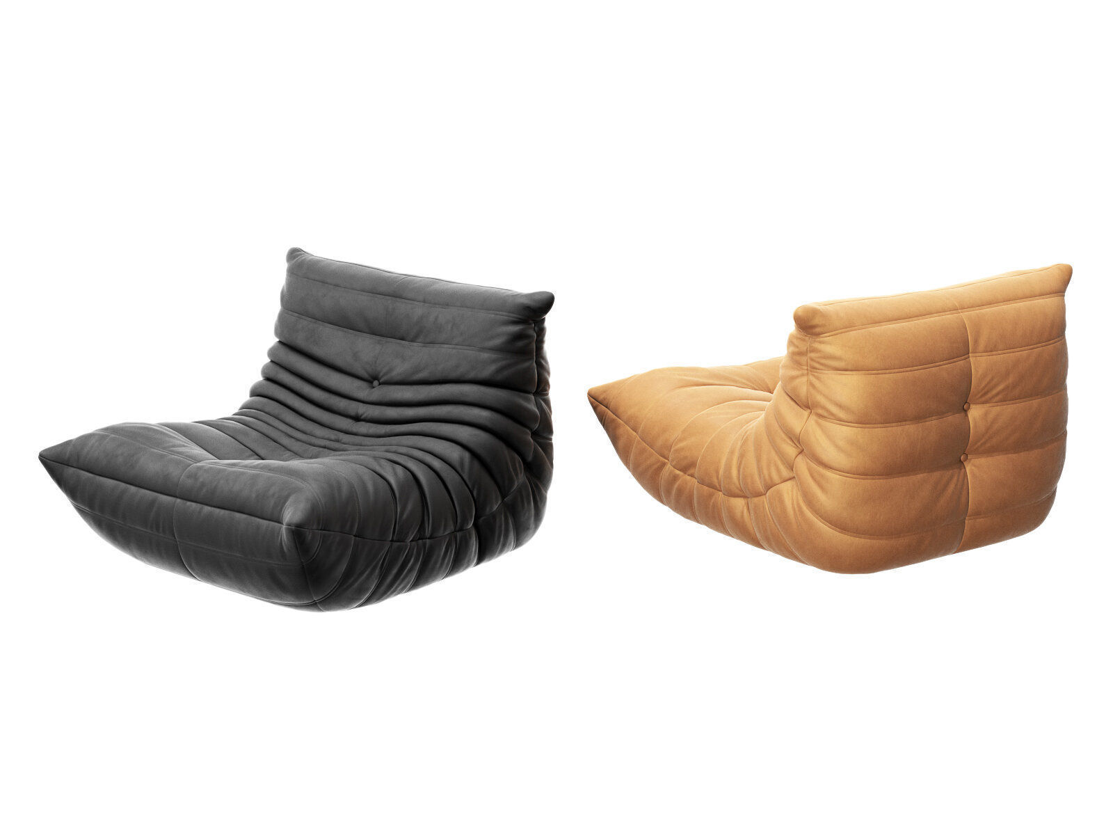 Togo Fireside Chair 3D model_1