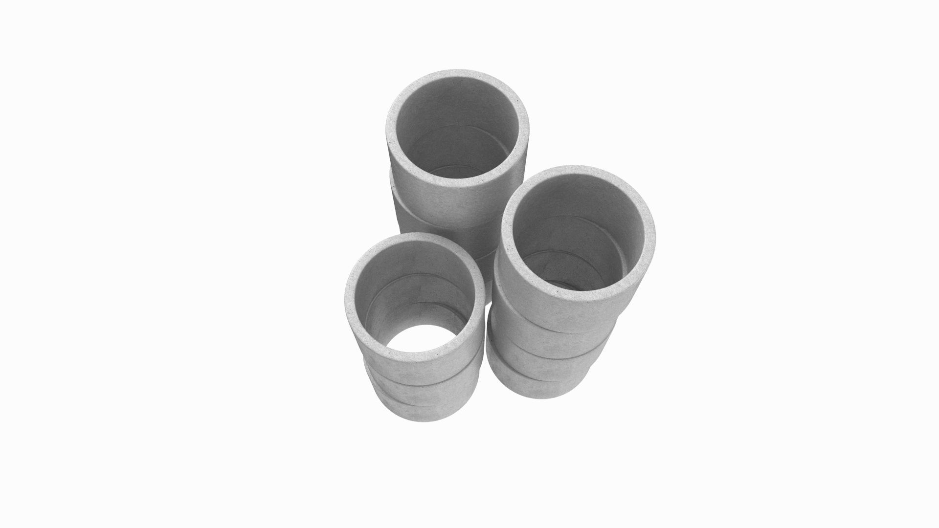 Concrete Rings 3D model_3