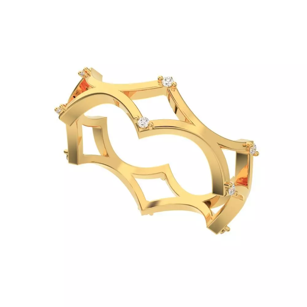 Band with stones 3D print model_0