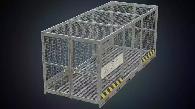 Cage 3B Low-poly 3D model